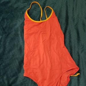 Orange Uniqlo onepiece brand new bathing sui